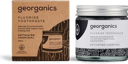 Georganics 60ml Fluoride Activated Charcoal Toothpaste (60 ml)