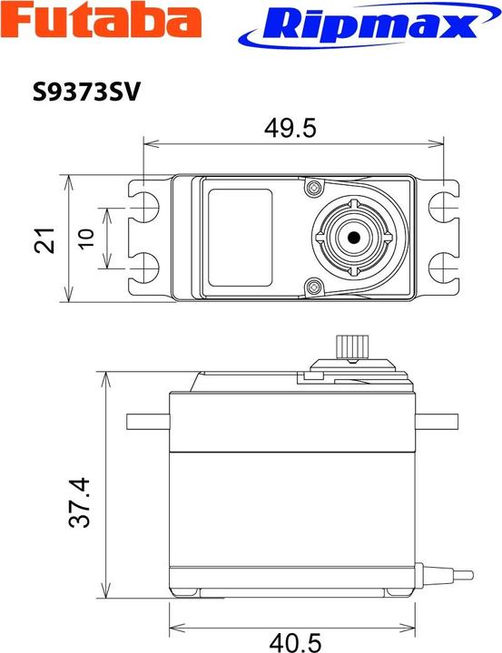 Immagine prodotto Futaba Servo S9373SV digitale, HV, SBUS2