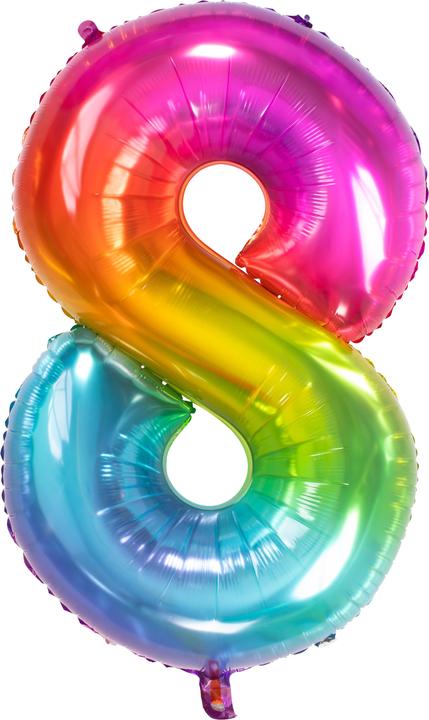 Palloncino in foil Yummy Gummy Rainbow numero 8