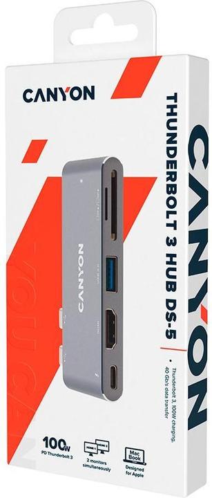 Produktbild Canyon Docking Station DS-5B (Thunderbolt, 5 Ports)