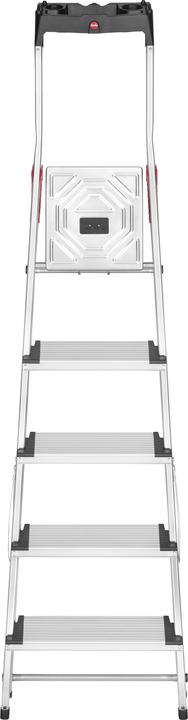 Produktbild Hailo L80 ComfortLine, Alu-Sicherheits-Stehleiter, 5 Stufen (Stehleiter, 150 cm)