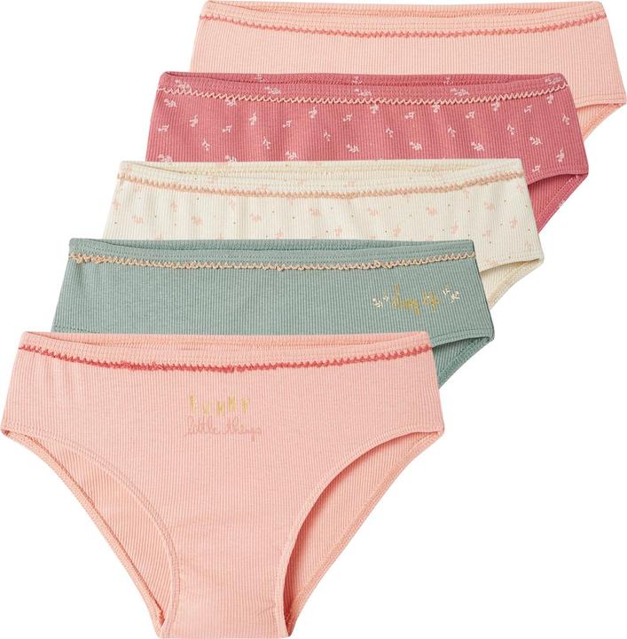Image du produit Vertbaudet Lot de 5 slips fille côtelés (116, Pack de 5)