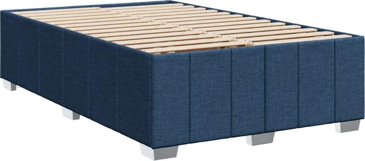Actual product image VidaXL Box spring bed Upholstered bed Double bed Mattress Blue 160x200cm Fabric (160 x 200 cm, 160 x 200 cm)