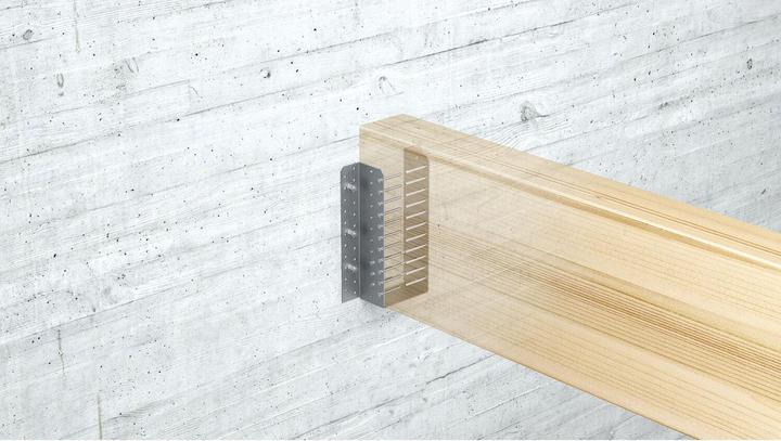 Produktbild GH Balkenschuh Kombi 05/2,5 aussenliegend 180x200 - Stahl feuerverzinkt (Balkenschuh, 1 Stk.)