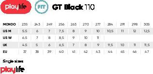 Actual product image Playlife GT Black 110 Inliners Str. 41 (41)