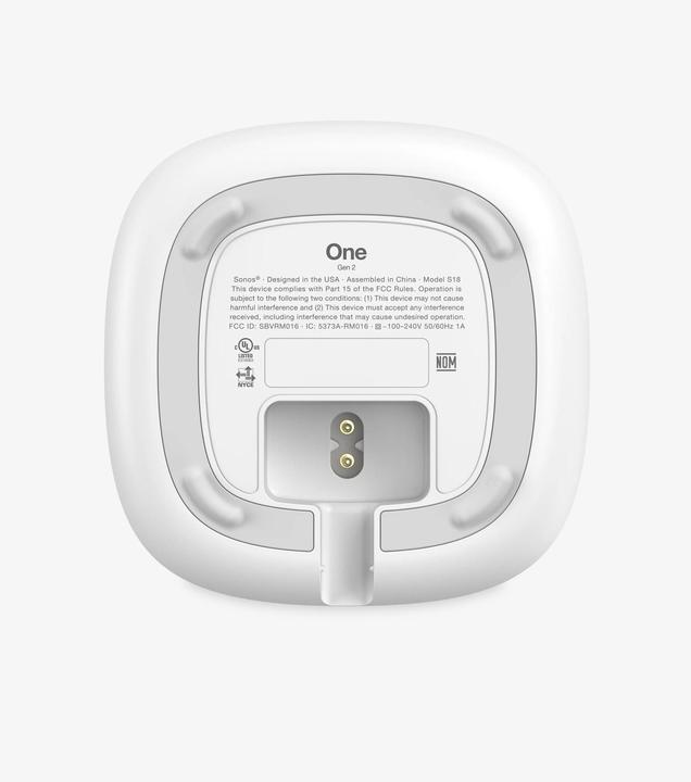 Image du produit Sonos One Gen2 (WiFi, Airplay 2)
