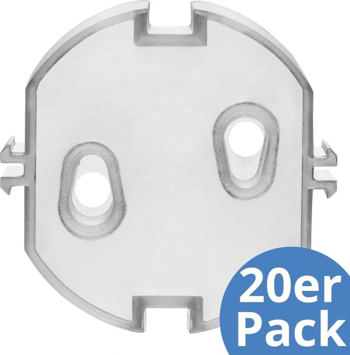 Reer Kindersicherungen Steckdosenkappe 20er Pack einfache Montage