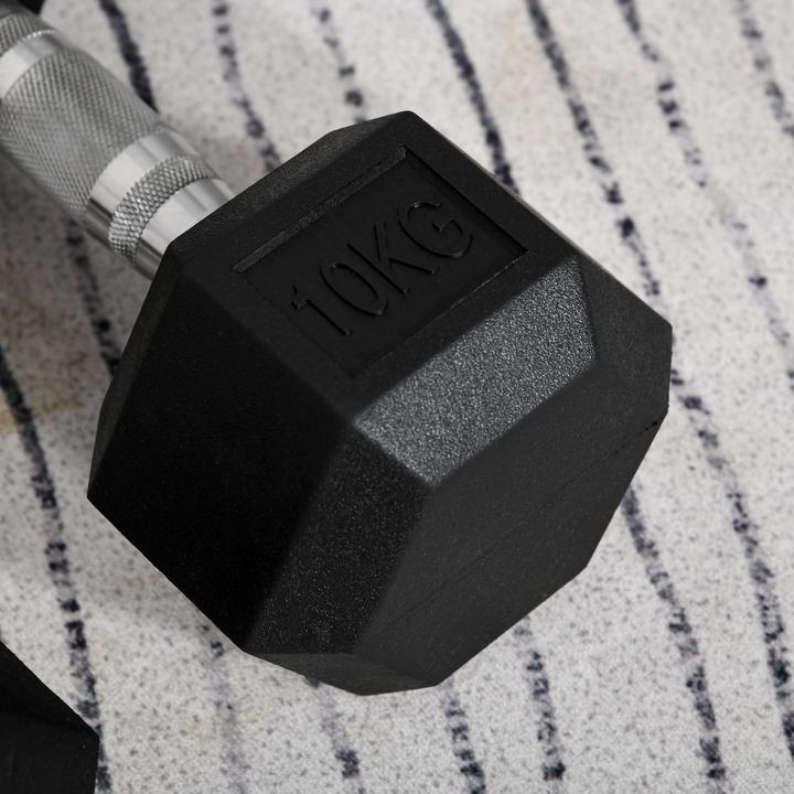 Actual product image Homcom Sechseck-Hantel (2 x 10 kg)
