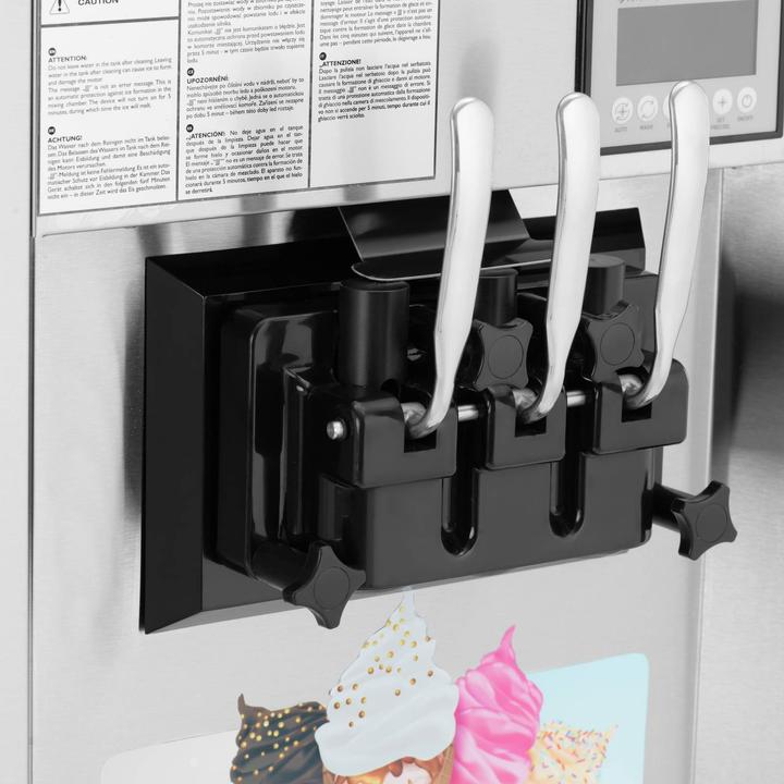 Immagine prodotto Royal Catering Macchina per gelato soft - 2140 W - 33 l/h - 3 gusti -