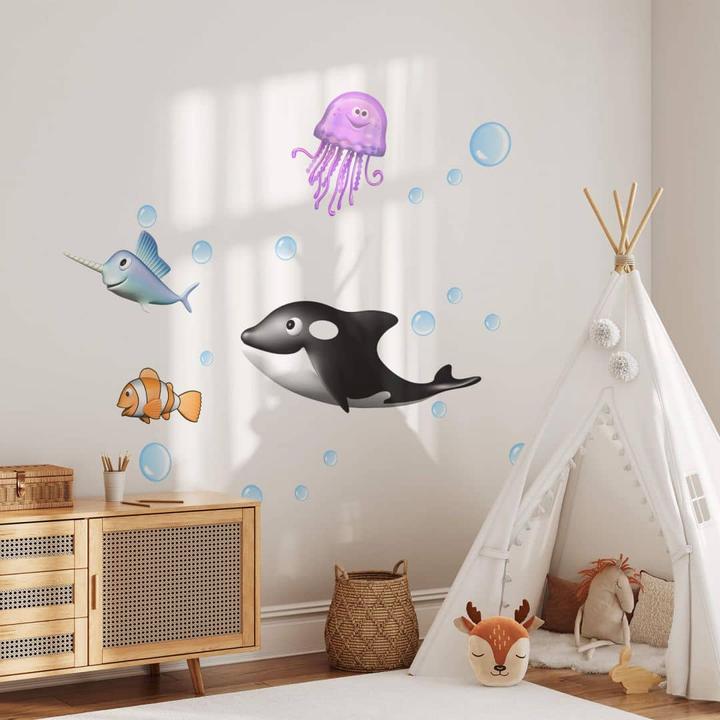 Produktbild Trenddeko Meerestiere Set (59 x 60 cm)