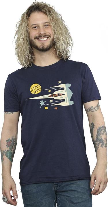 Actual product image Star Wars Mens The Mandalorian Cutout Ship T-Shirt (XXL)