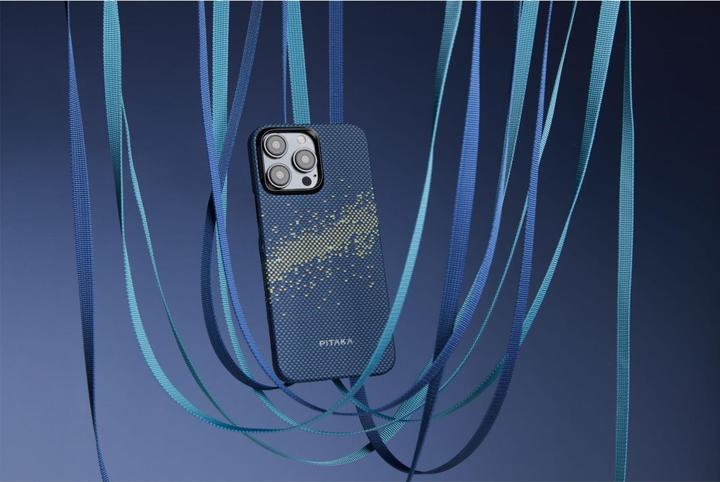 Actual product image Pitaka MagEZ Case 4 600D for iPhone 15 Pro Milky Way Galaxy (Apple iPhone 15 Pro)