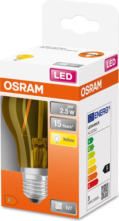 Actual product image Osram LED Monochrome (E27, 2.50 W, 235 lm, 1 x, F)