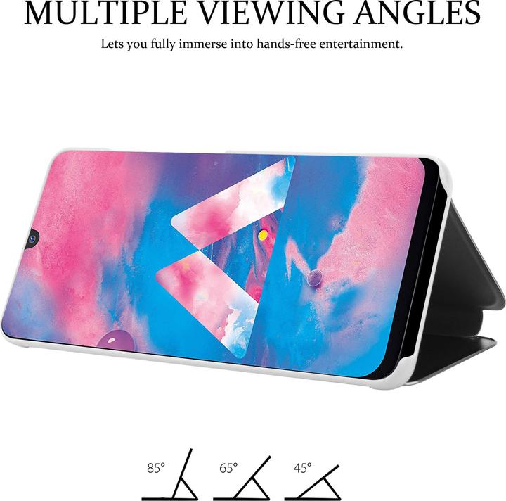 Actual product image Cadorabo Book Smart View Mirror Cover (Samsung Galaxy M30, Samsung Galaxy A40s)