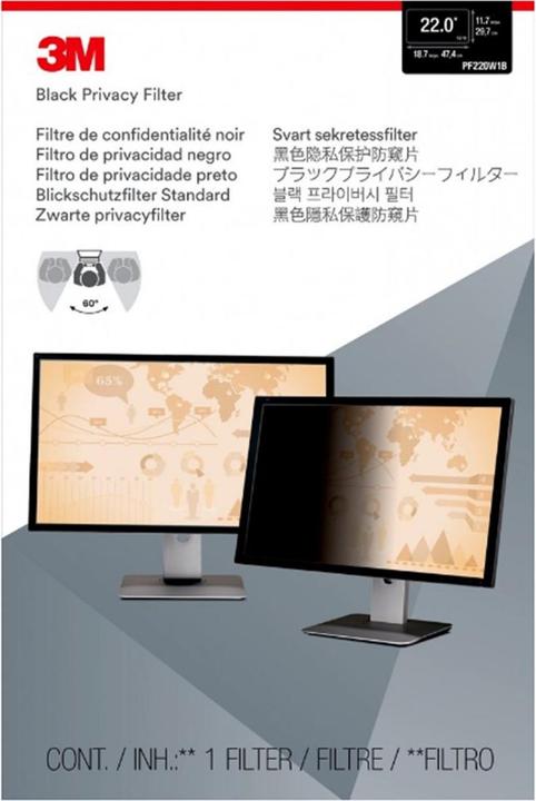 Image du produit 3M Pf220w1b (22", 16 : 10)