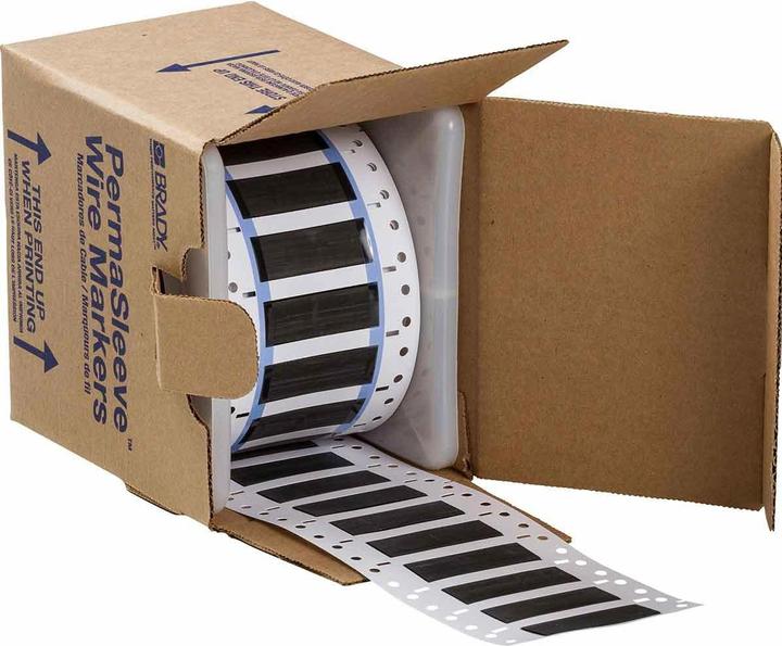 Produktbild Brady 2HT-375-2-BK-S, hitzebeständige Permasleeve, wärmeschrumpfendes Polyvinylfluorid, Schwarz, 5