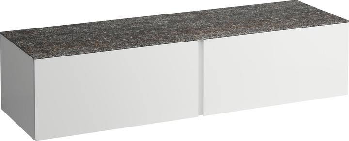 Produktbild Laufen Il Bagno Alessi Schubladenelement, Steinplatte Marrone Naturale, ohne Ausschnitt, 160x50x37cm