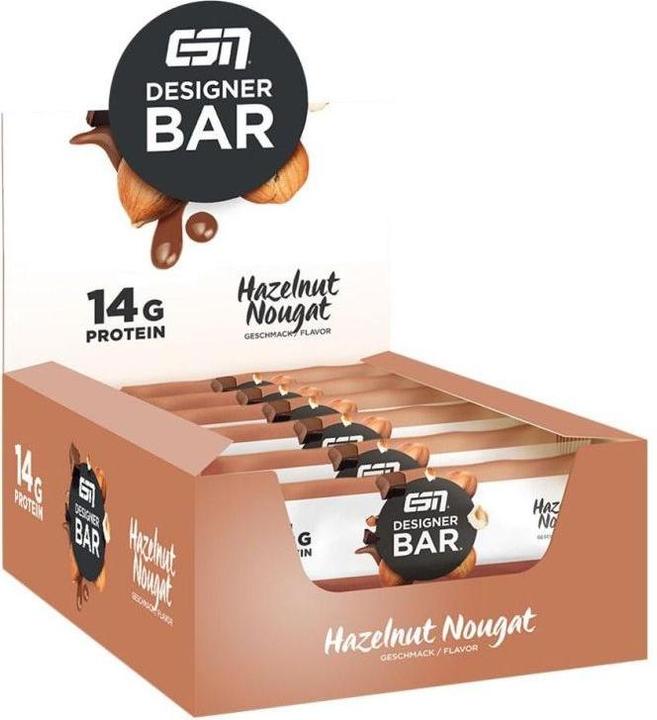 Produktbild ESN Designer Bar (Haselnuss, Nougat, 12 Stk., 720 g)