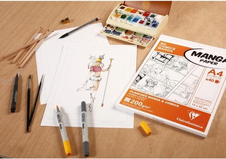 Actual product image Clairefontaine Drawing Pad Manga Paper Manga and Comic (A4)