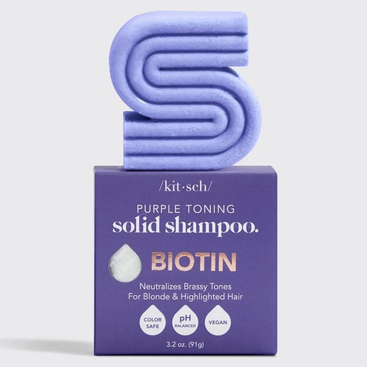 Produktbild Kitsch Purple Toning Biotin (Festes Shampoo)