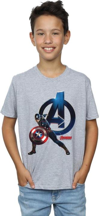 Produktbild Captain America Pose TShirt Jungen (152, 158)