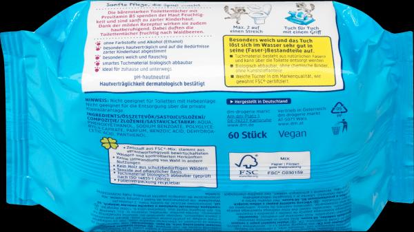 Image du produit dm SauBär Lingettes humides Oursons forts (2x60 pces) (120 pièce(s))