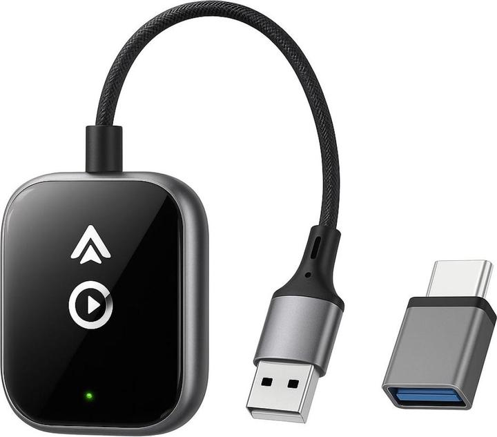PowerGuard 2-in-1 Wireless iOS Carplay & Android Auto Adapter Kabel