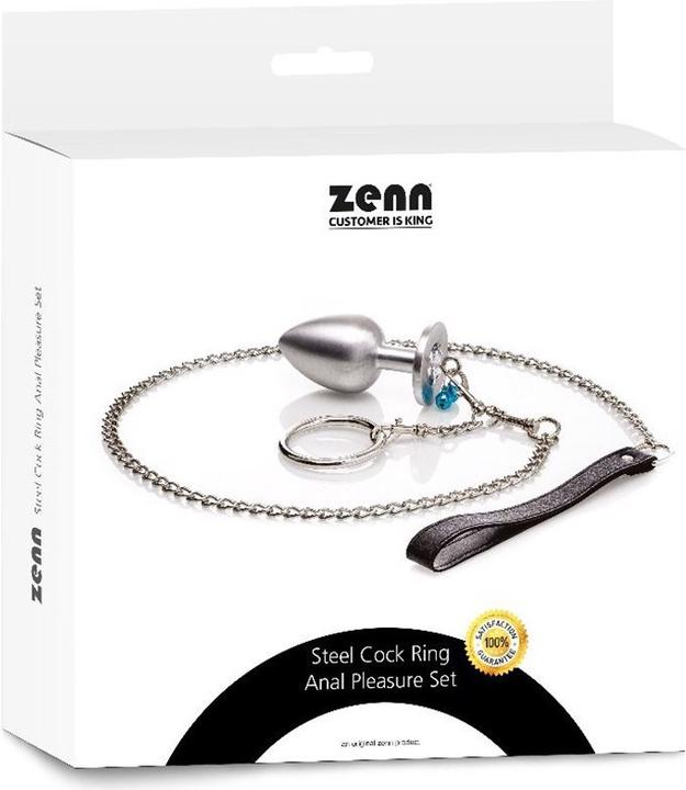 Produktbild Zenn Steel Cock Ring Anal Pleasure Set (4.50 cm)