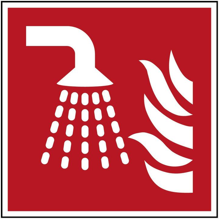 Actual product image Brady ISO safety sign - Water mist extinguisher