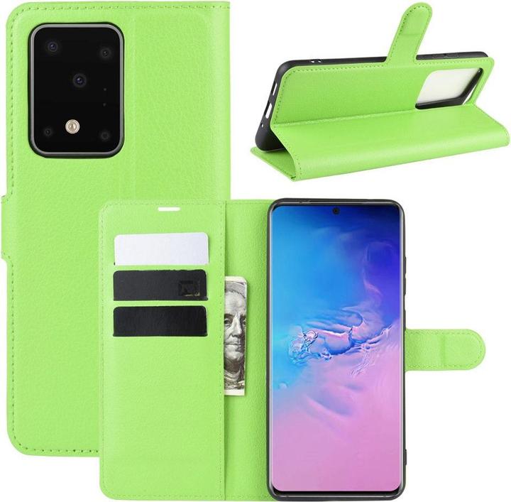 Cover-Discount Galaxy S20 Ultra - leather case cover green (Samsung Galaxy S20 Ultra)