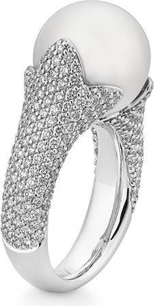 Image du produit Breuning BAGUE - PERLE DU MER SUD-ZP/Brill. 2,192 Ct. G/if (59, Or 750/18 K)