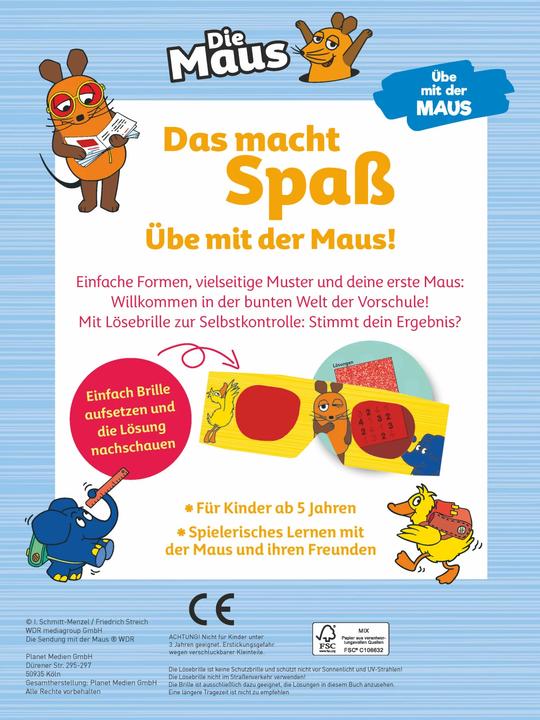 Productafbeelding Die Maus • Erstes Zeichnen (Die Sendung mit der Maus) (Duits, Uitgeverij Schwager & Steinlein, 2022)