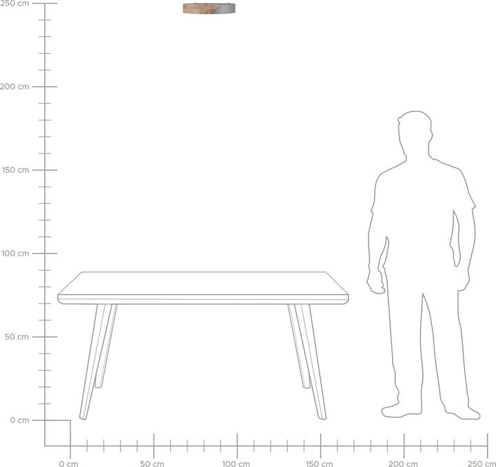 Image du produit Beliani Plafonnier LED gris / bois clair rond PATTANI (1400 lm)