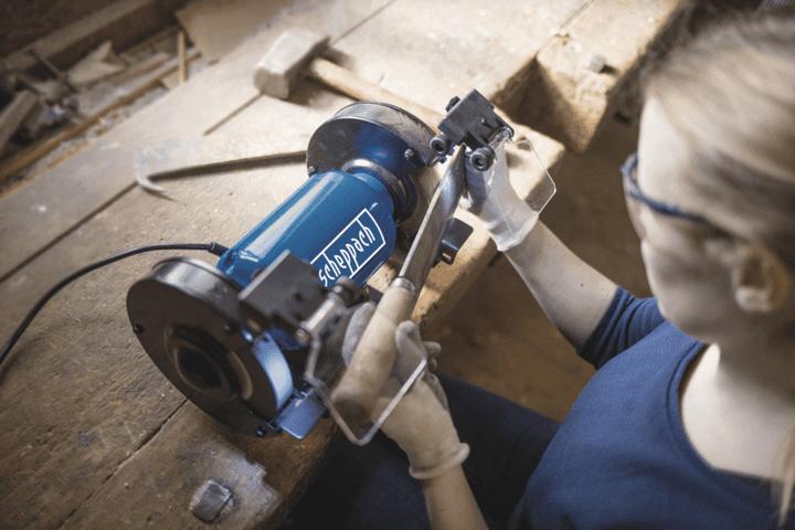 Produktbild Scheppach SM150LB Doppelschleifer mit Bürste - 230-240V 50Hz 400W - 150mm (Doppelschleifer, 400 W)