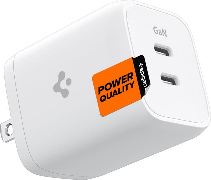 Actual product image Spigen Ładowarka sieciowa PE2106EU PD65W USB-C PowerArc Network Biała/White ACH03720 (65 W)