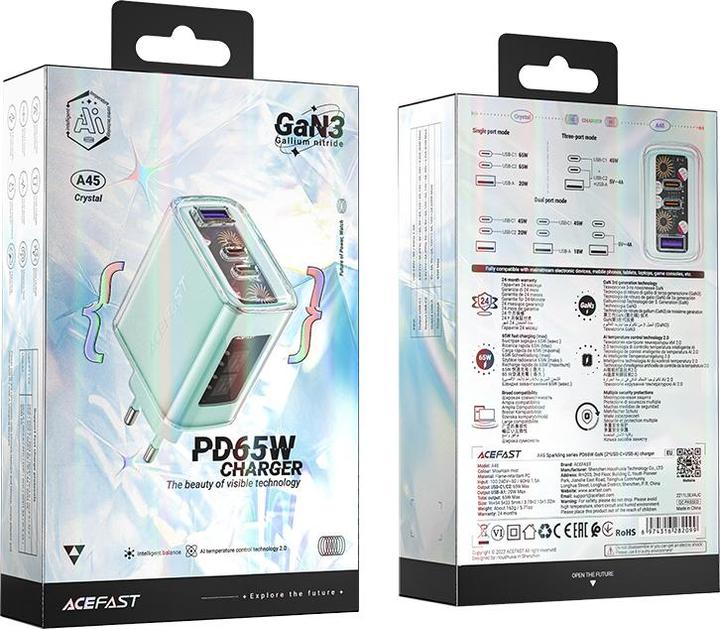 Actual product image Acefast Exploration series (65 W)