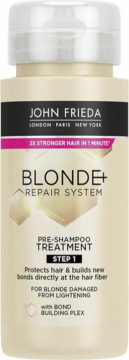 John Frieda Blonde+ Repair System Pre-Shampoo Behandlung 100ml (100 ml, Flüssiges Shampoo)