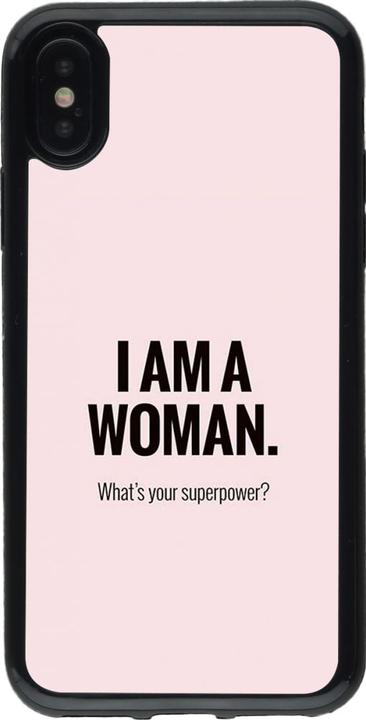 Actual product image PhoneLook Coque Gel noir I am a woman (Apple iPhone XS, Apple iPhone X)