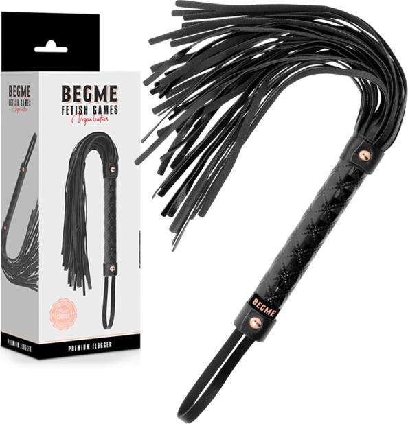 Actual product image Begme Black Edition Vegan Leather Flogger