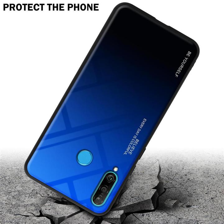 Actual product image Cadorabo TPU 2 colors glass cover (Huawei P30 Lite)