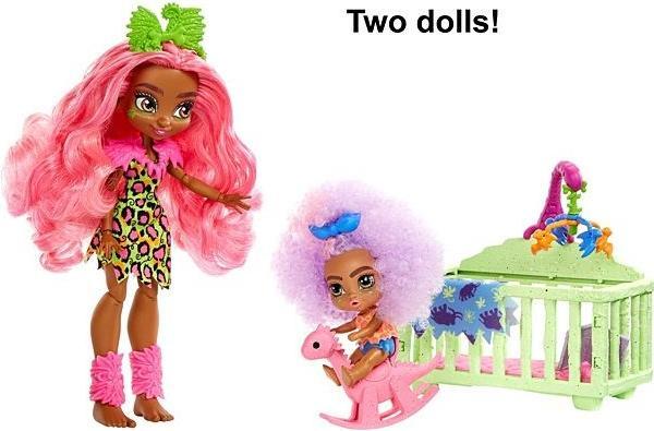 Actual product image Cave Club Wild About Babysitting Playset + Fernessa & Furrah Dolls