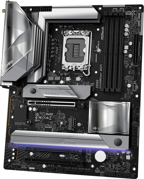 Immagine prodotto AsRock Z890 LiveMixer WiFi Intel DDR5 S1851 (LGA 1851, Intel Z890, ATX)