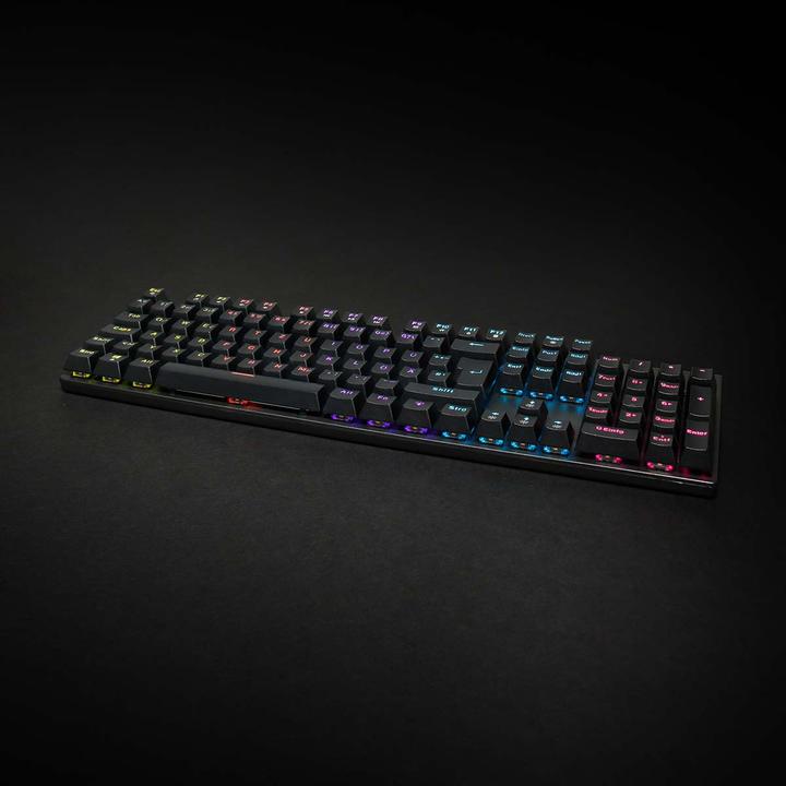 Actual product image Nedis Wired Gaming Keyboard USB Type-A Mechanical Keys LED German DE-Layout Powered by (DE, Cable)