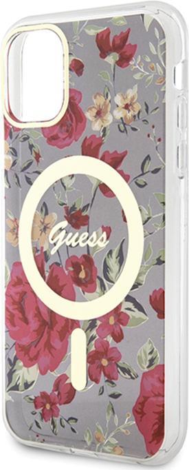 Image du produit Guess GUHMN61HCFWSA iPhone 11 / Xr 6.1" zielony/khaki hardcase Flower MagSafe (Apple iPhone 11, Apple iPhone XR)