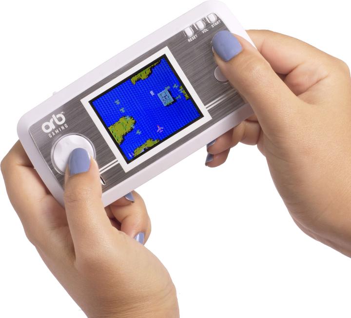 Produktbild ORB - Retro Konsole Handheld V2 weiss - inkl. 240x 8-Bit Spielen