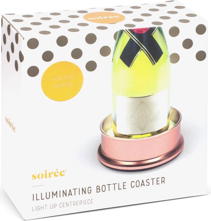 Actual product image Soiree Design Flaschen-Untersetzer (mit Beleuchtung) (1 x, Bottle coaster)