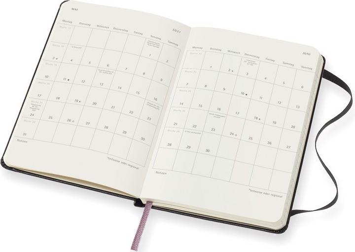 Produktbild Moleskine Wochenkalender (A6, Harter Einband, Deutsch)