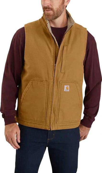 Produktbild Carhartt Washed Duck Lin.Mock Neck Vest ® Brown Gr.Xxl (XXL)