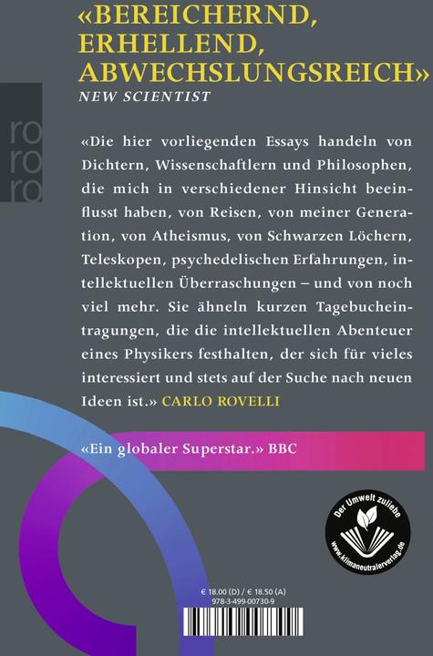Actual product image Es gibt Orte auf der Welt, an denen Regeln weniger wichtig sind als Freundlichkeit (German, Carlo Rovelli, 2022)