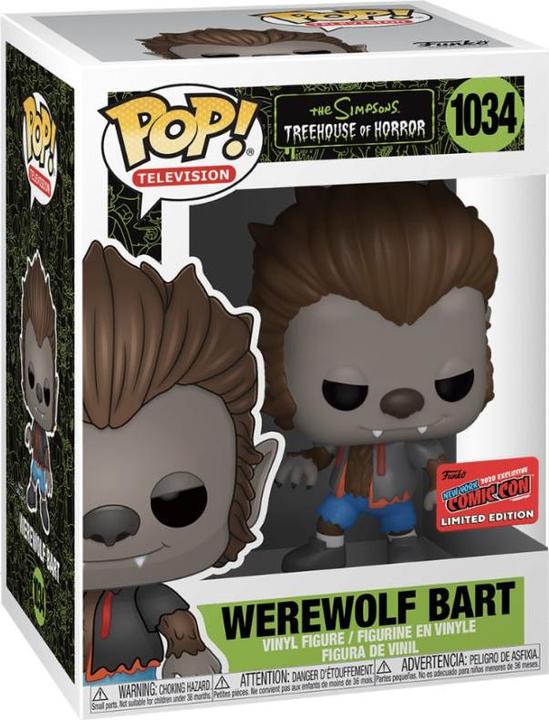 Actual product image Funko Pop! The Simpsons : Werewolf Bart (1034) Exclusive